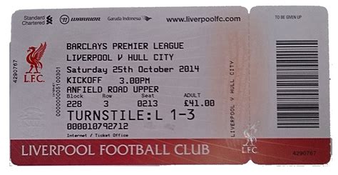 liverpool fc tickets for sale